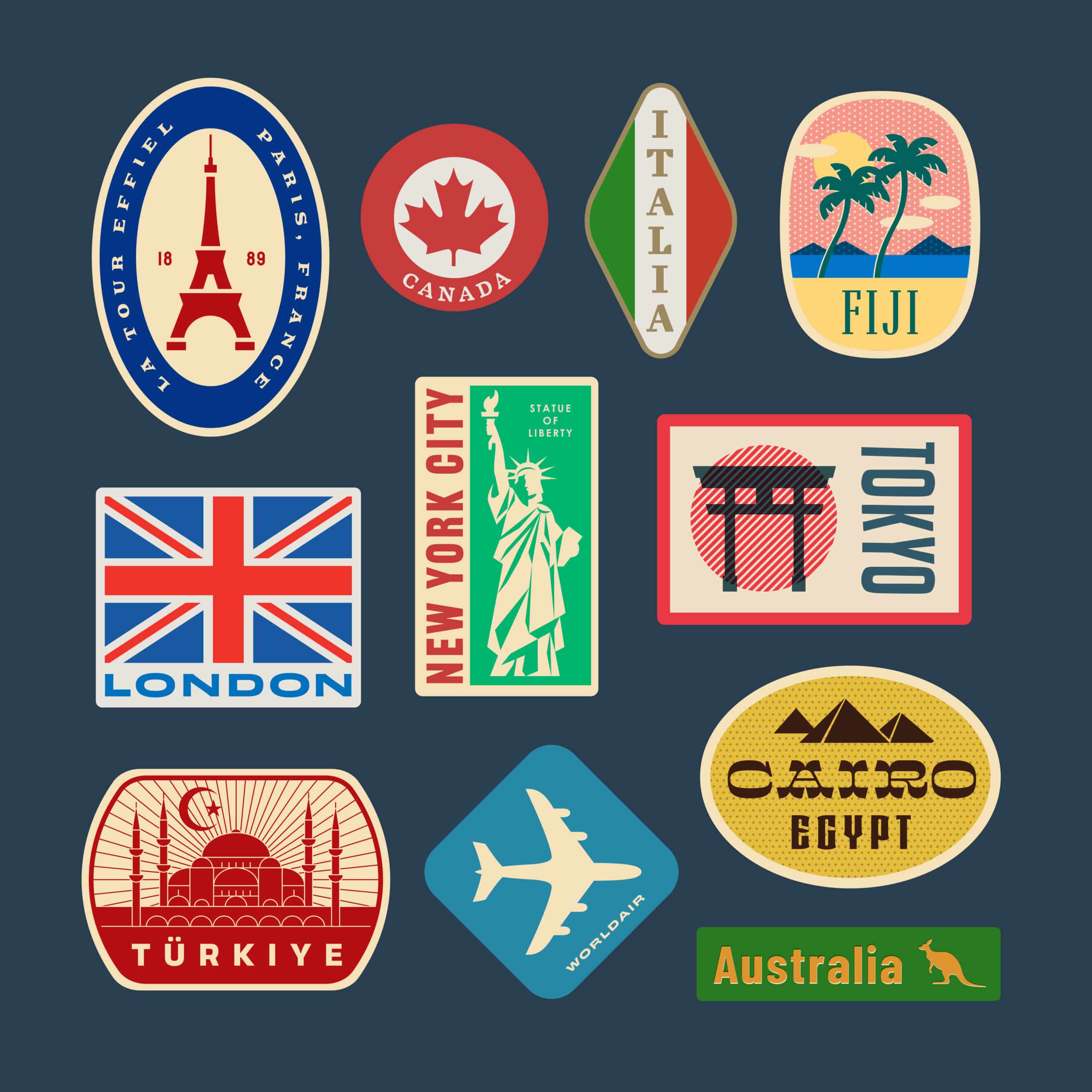 labels and stickers