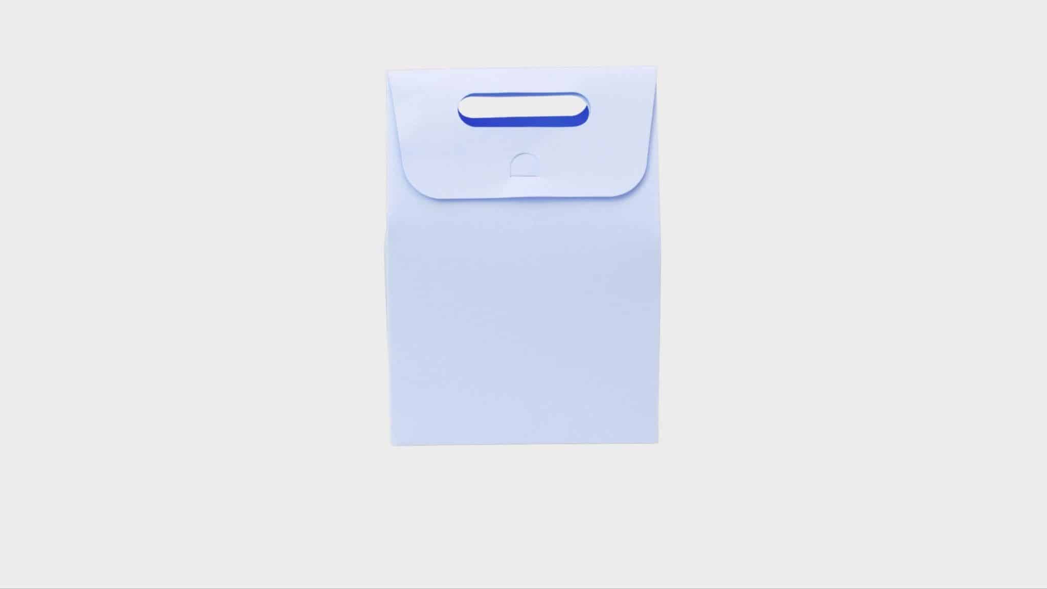blue cardboard box