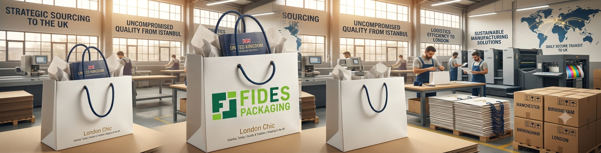 luxury paper bags with rope handles