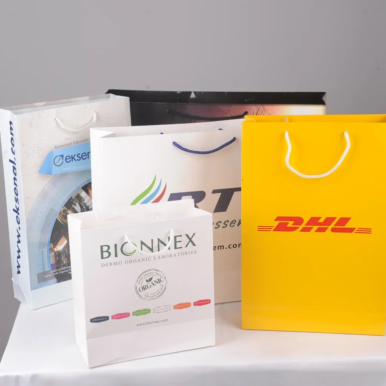 DHL and Bionnex rope handle paper bags